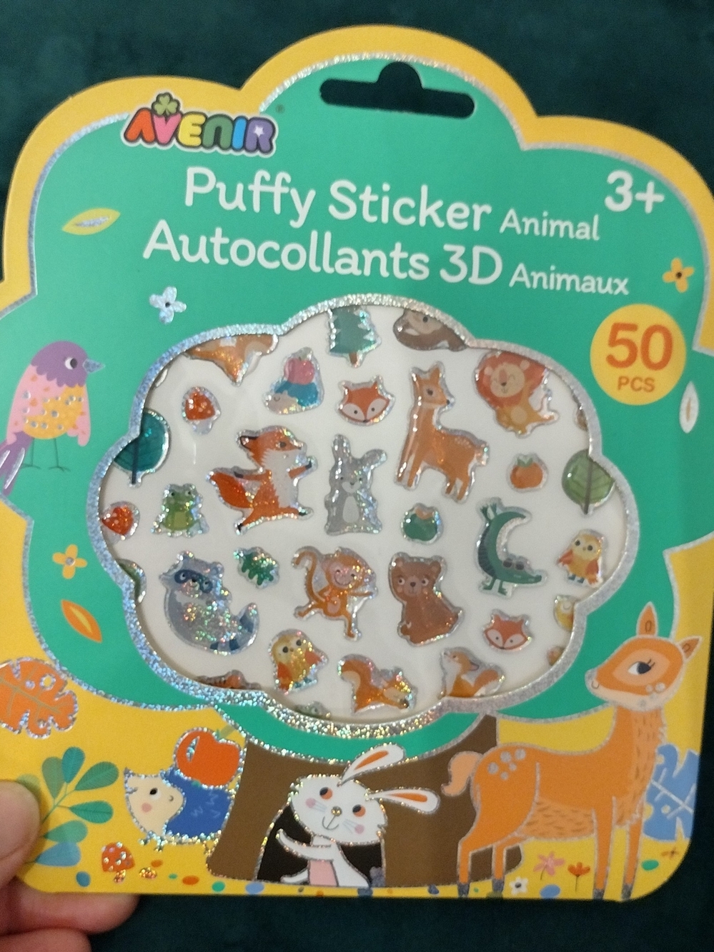 Free-with-$20 purchase / Puffy 3D Animal Stickers